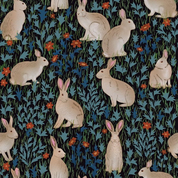 Hares in the Midnight Garden