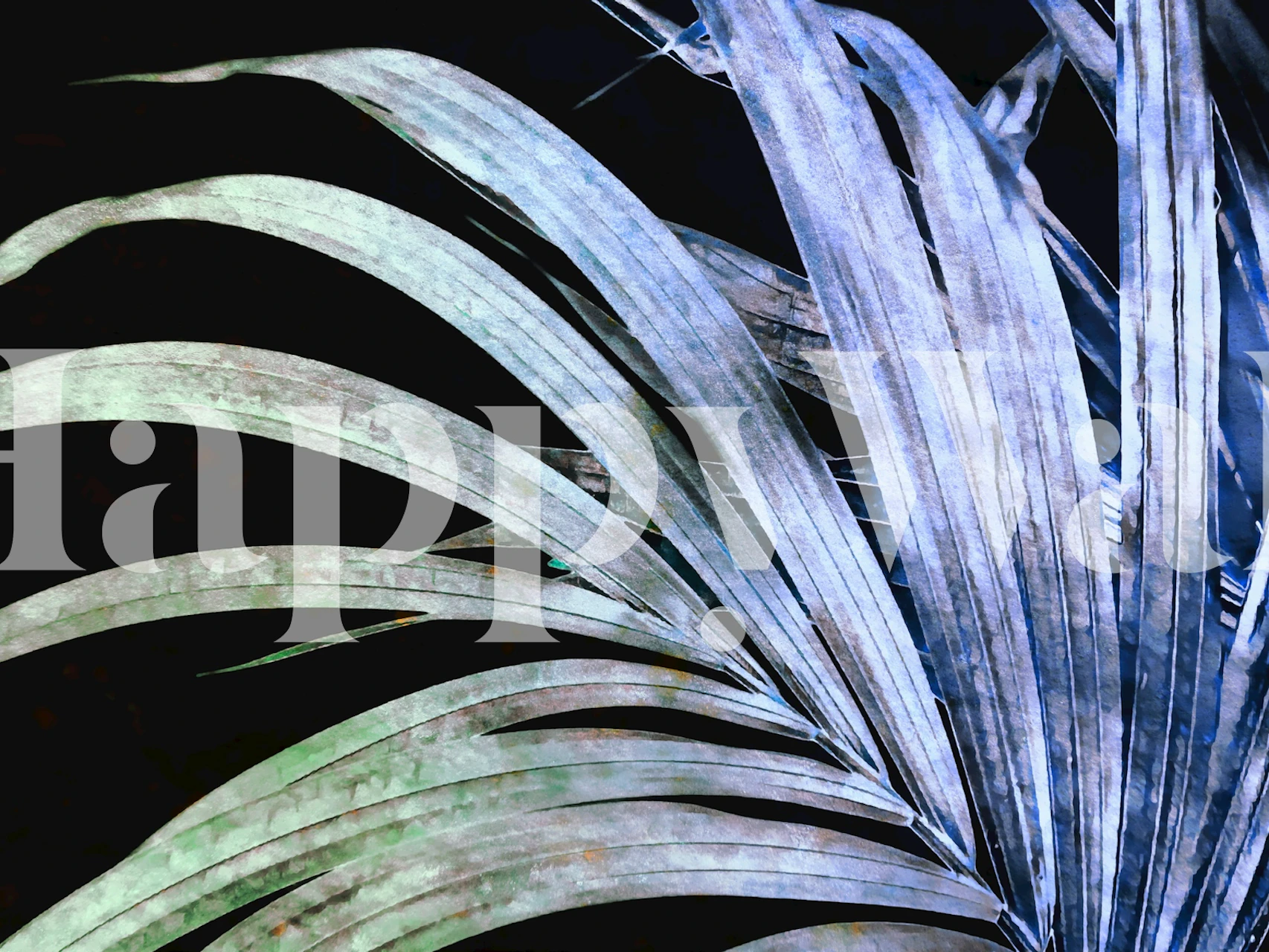 Urban Jungle Flair -tapetti tyylikkäässä huoneessa