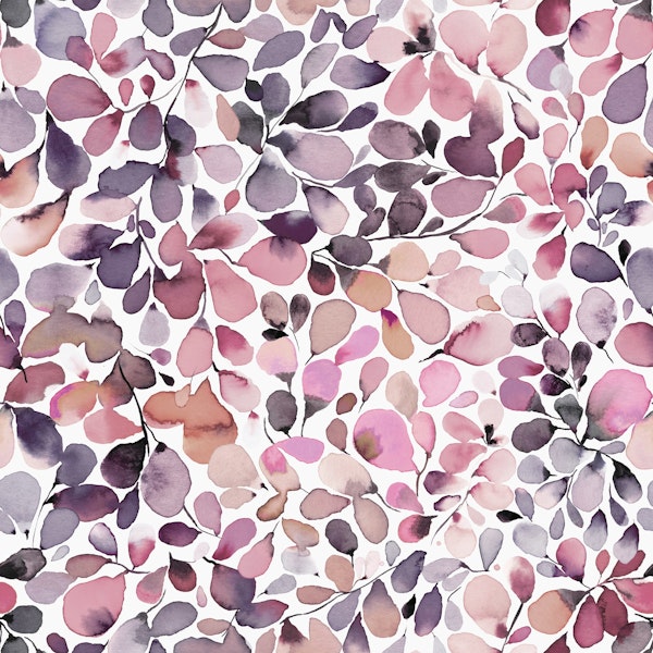 Botanical Leaves Plants Pink