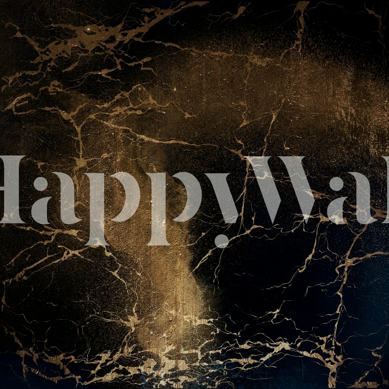 Black and gold marble pattern wallpaper