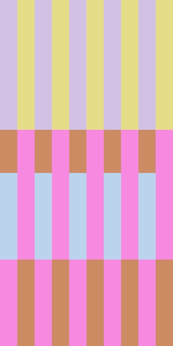 Colorful Striped Wallpaper in Yellow and Pink