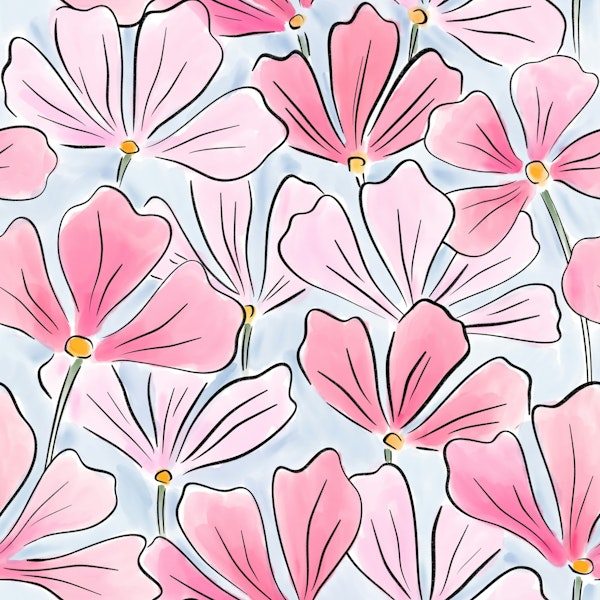 Watercolour Cherry Blossom Bliss