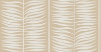 Palm Leaf Stripes Warm Beige Boho Modern ταπετσαρία