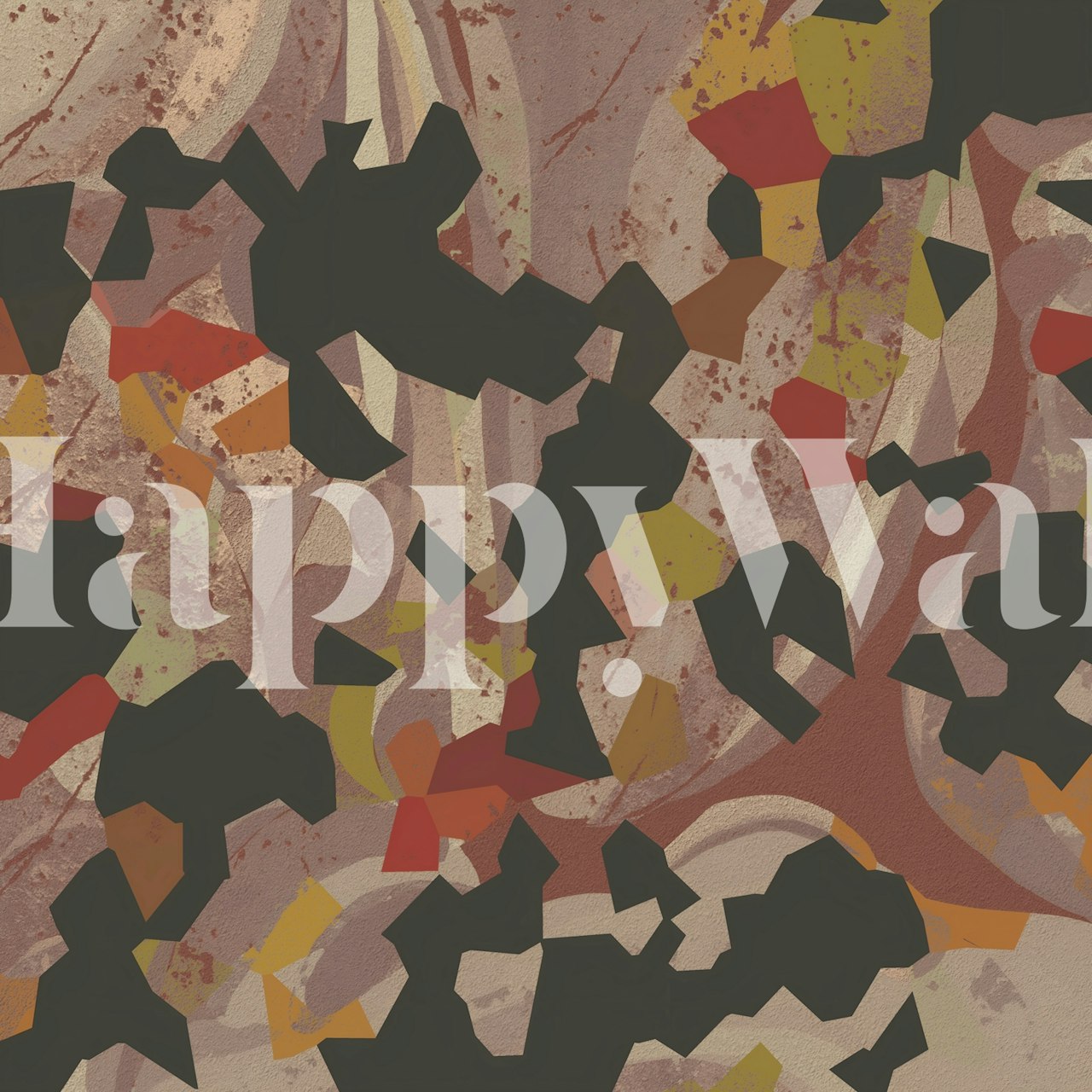 Earthy Georgia -tapetti tyylikkäässä huoneessa