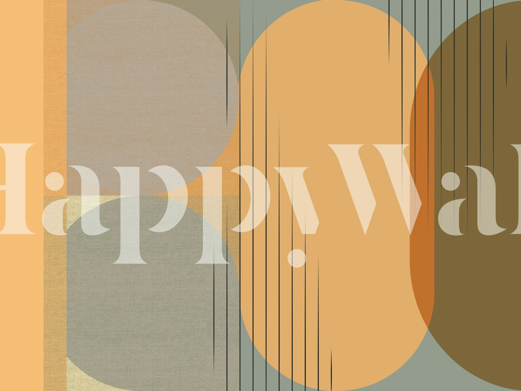 Elegant modern vintage geometry tapet i ett rum