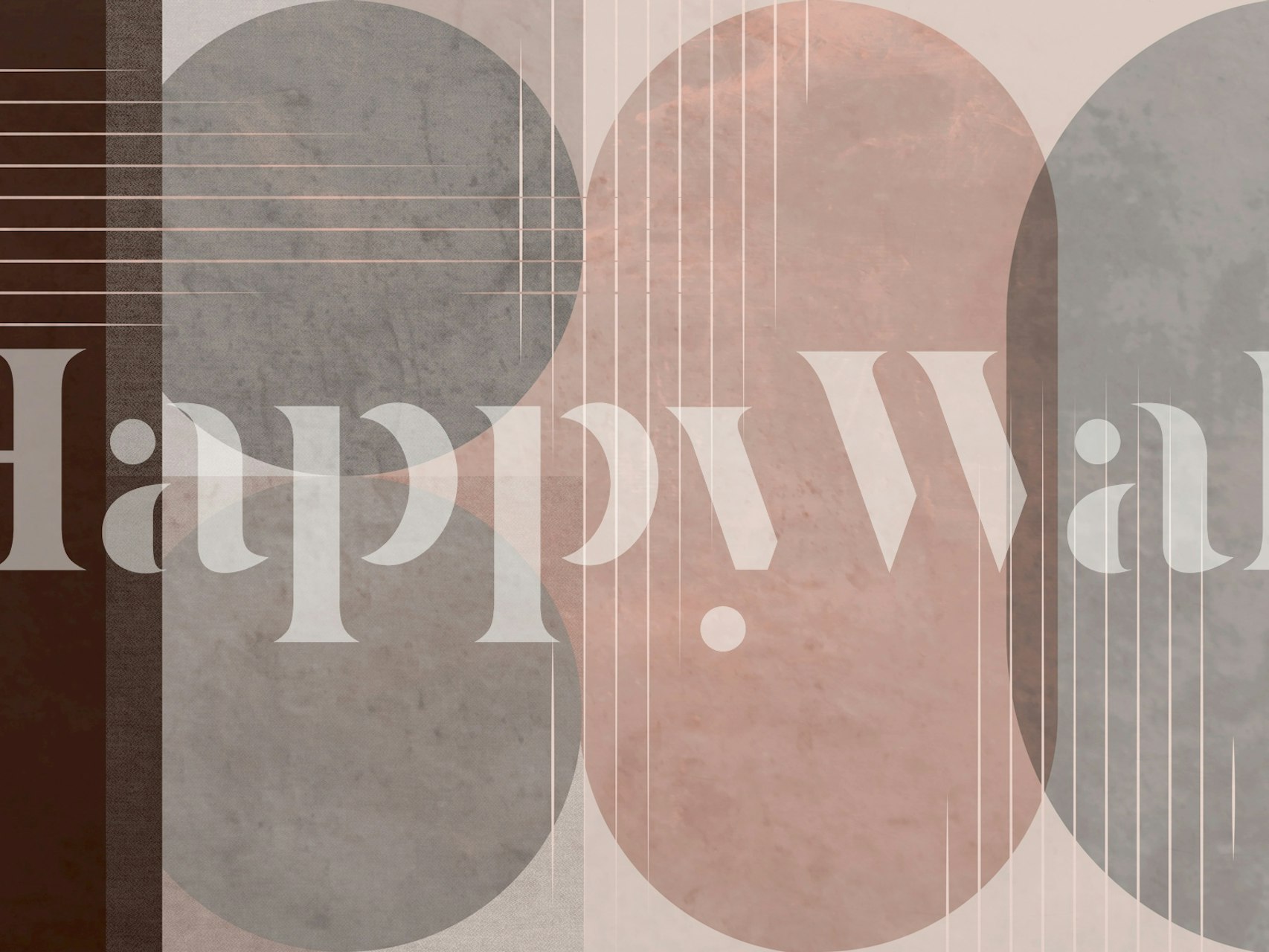 Elegant Geometric Harmony tapet i ett rum