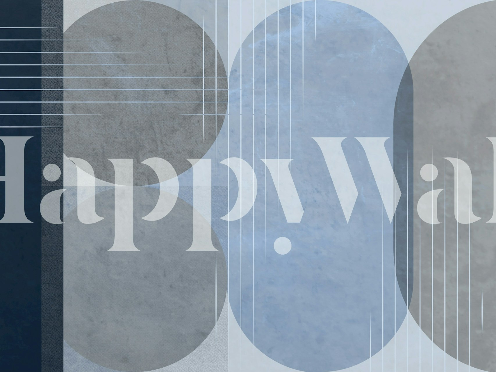 Minimalistic Rounds wallpaper in a stylish room