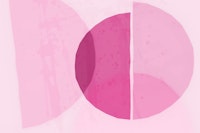 Rose Tint Geometric Blend tapete