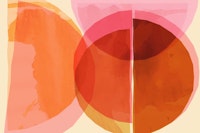 Warm Geometric Shapes tapete