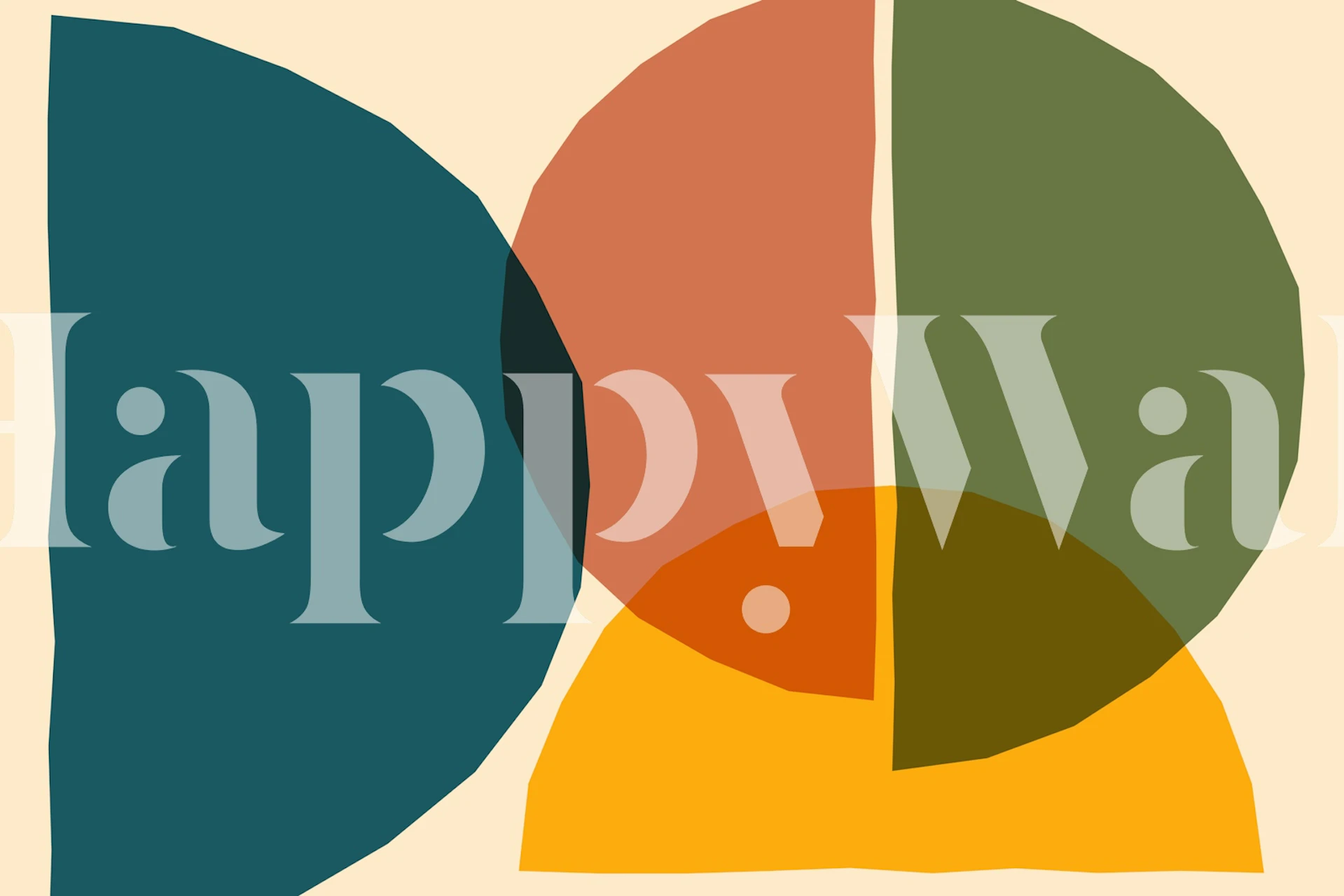 Autumn Tones Art wallpaper in a room