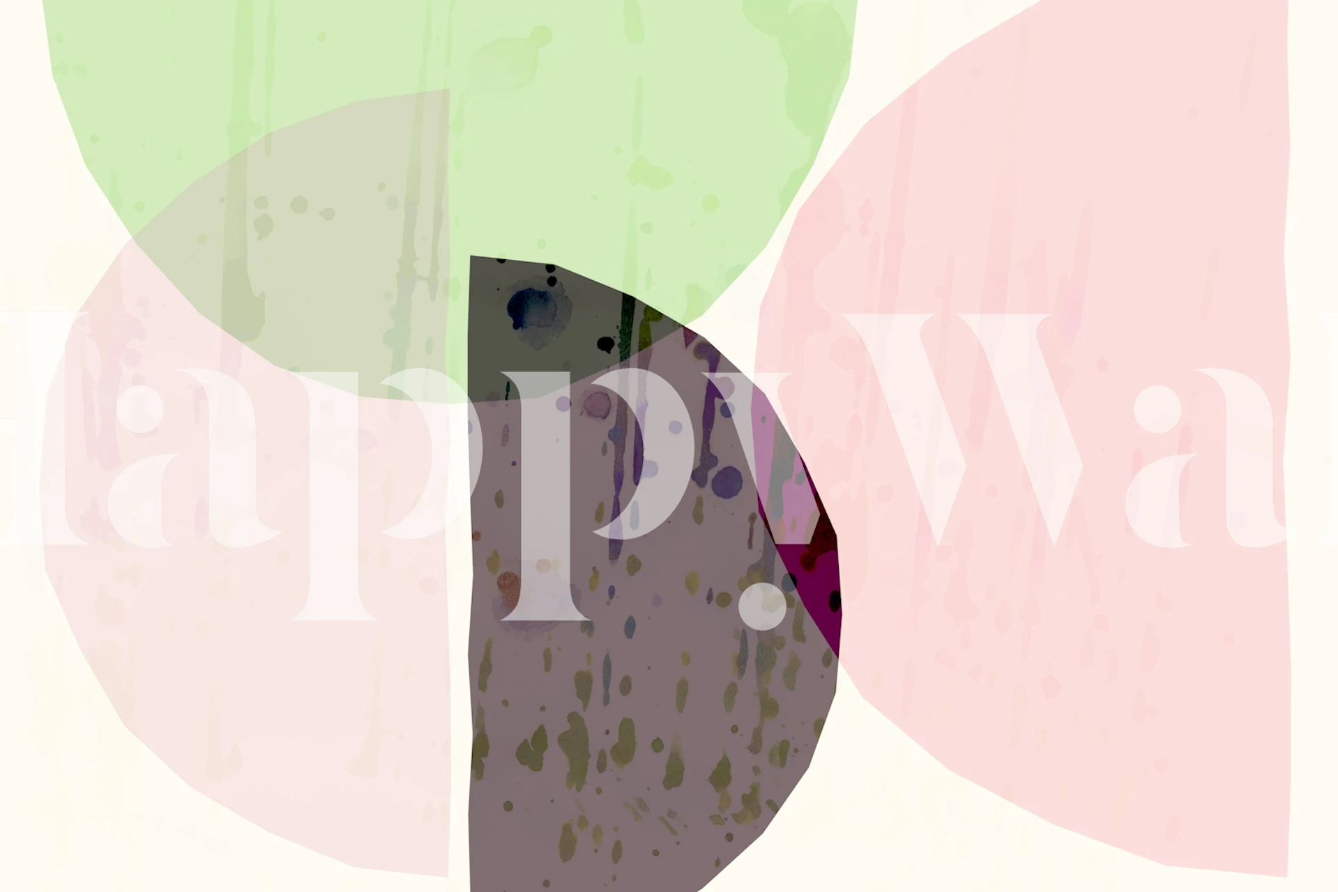 Papel de parede Chic Pastel Geometric em um quarto moderno