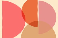 Modern Vintage Geometric Circles tapet