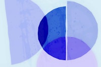 Abstract Blue Hues Minimalist tapeta