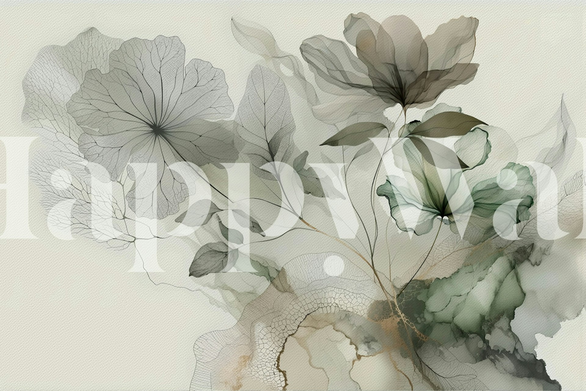 Tranquil Tones tapet der dekorerer et rum