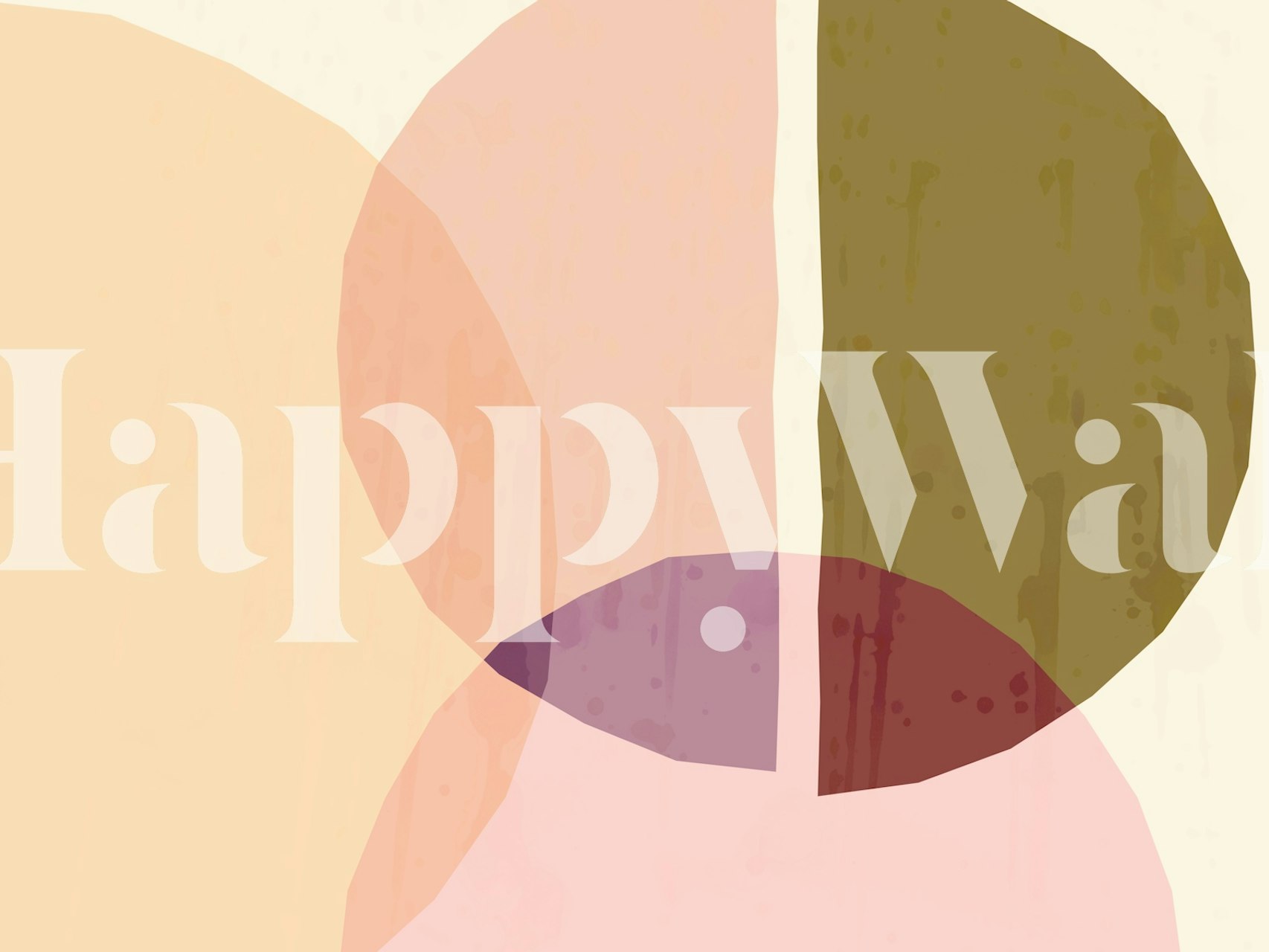 Ταπετσαρία Modern Geometric Abstraction σε ένα δωμάτιο