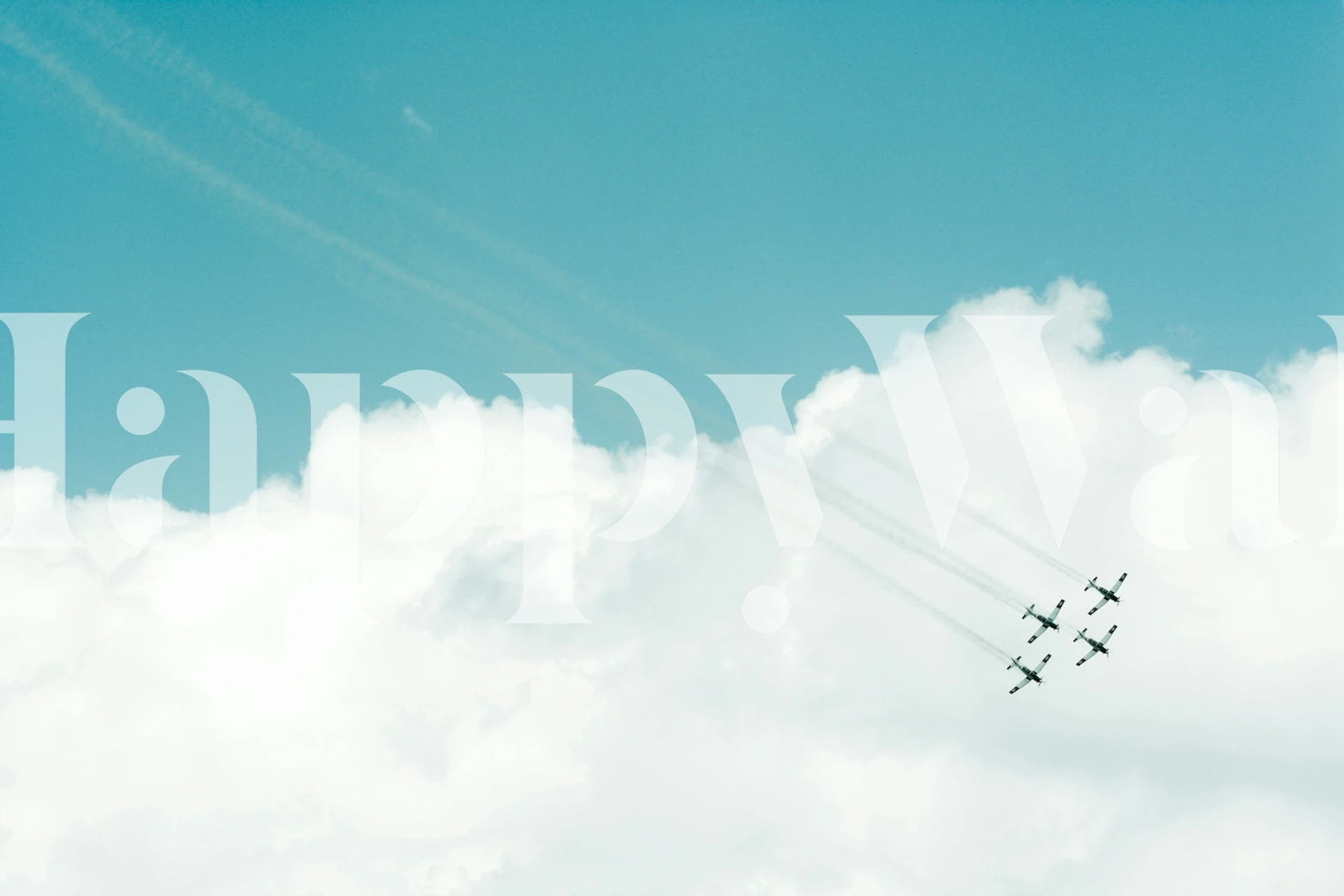 Aerial Show III wallpaper with airplane formations