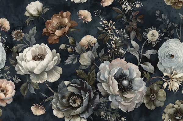 Classical Victorian Baroque Flora Symphony