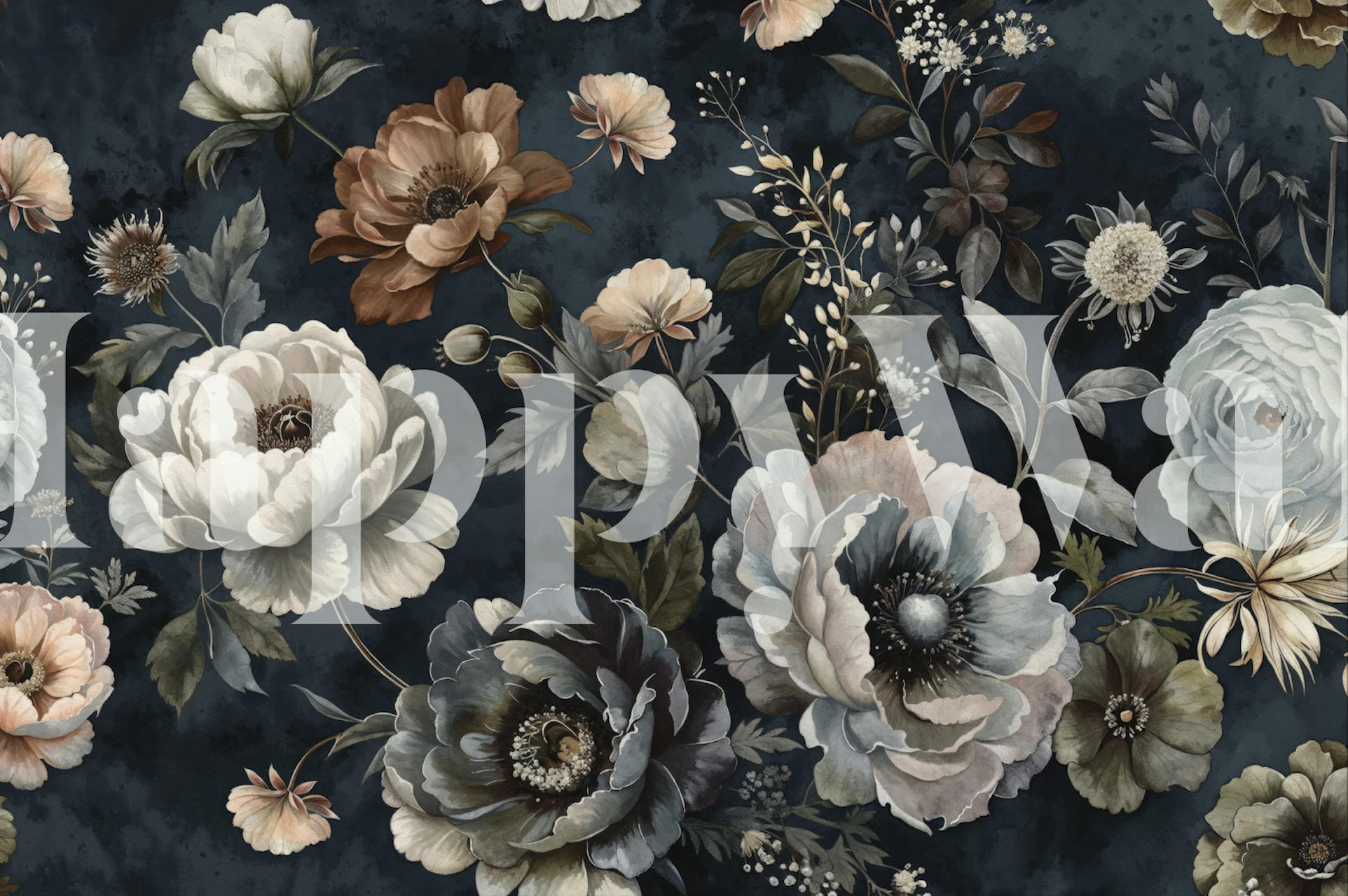 Victorian dizajn cvjetne pozadine u sobi