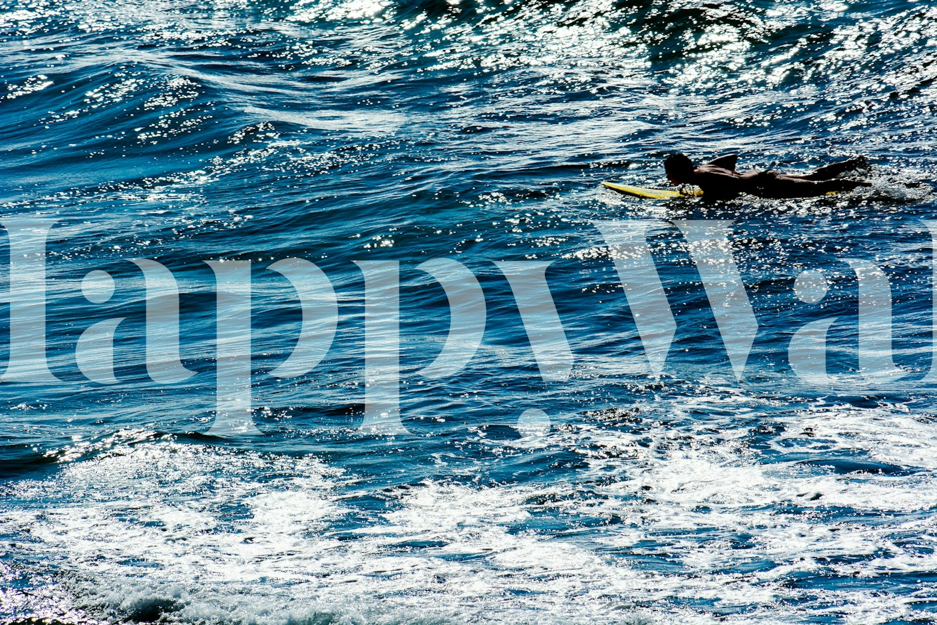 Forward wallpaper displayed in a room