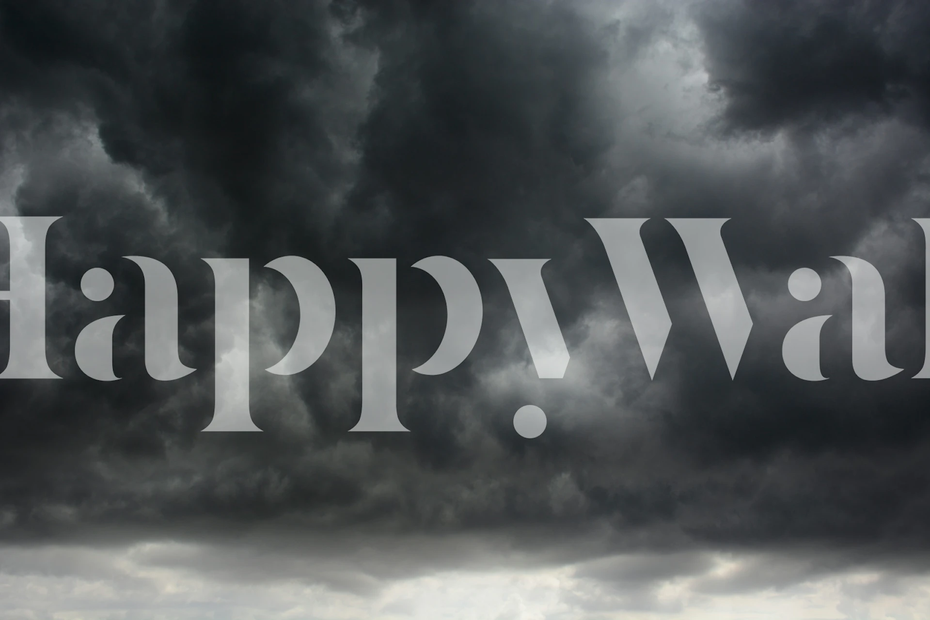 Dark storm clouds ominously filling the sky wallpaper