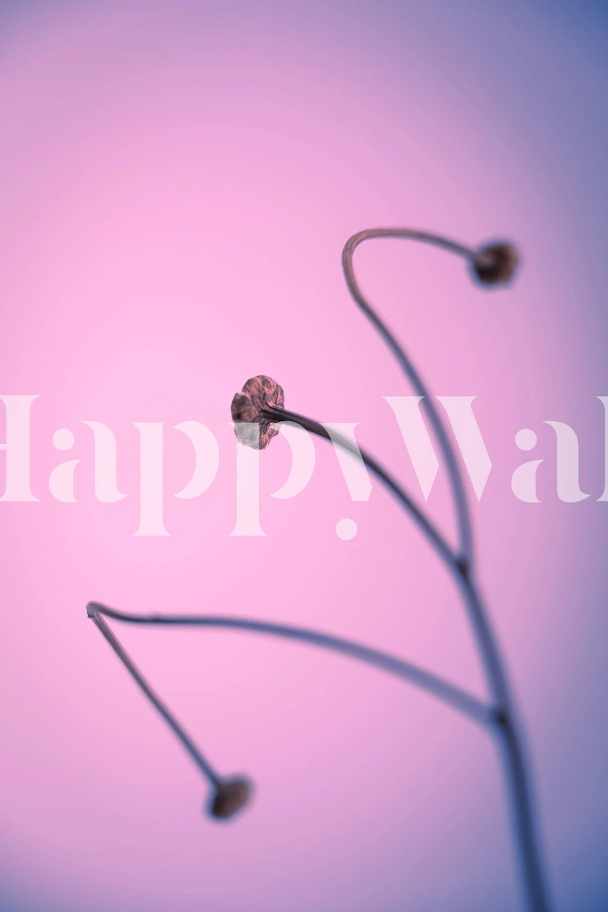 Artistic floral wallpaper design