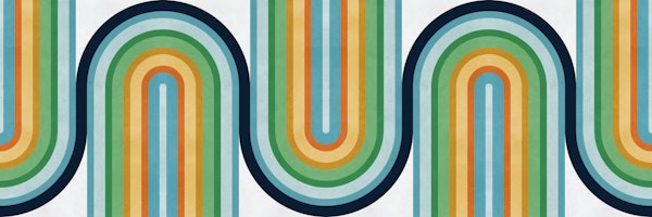 Vintage Rainbow Stripes