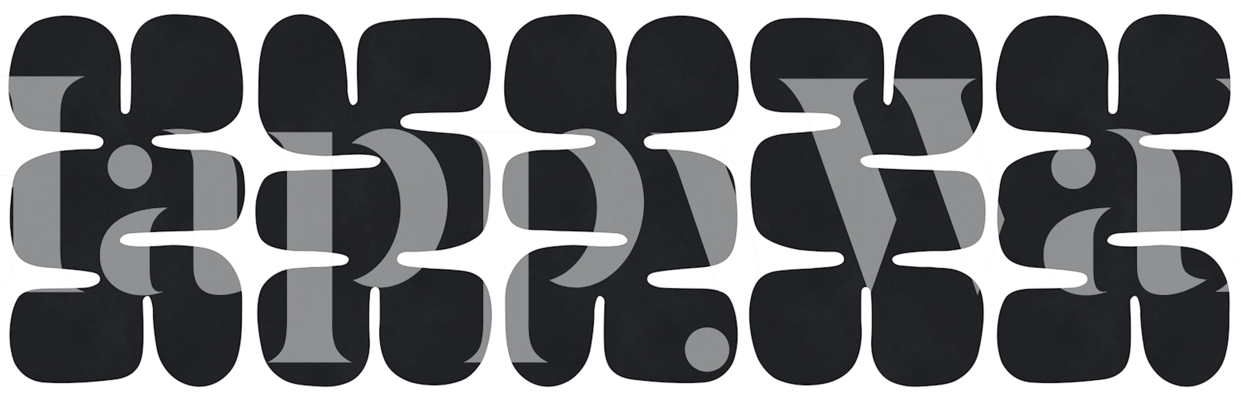 Diseño de papel pintado Abstract Noir Blobs