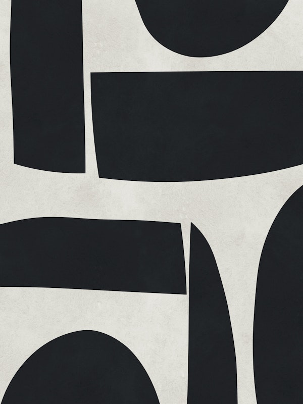 Black and Cream Geometric