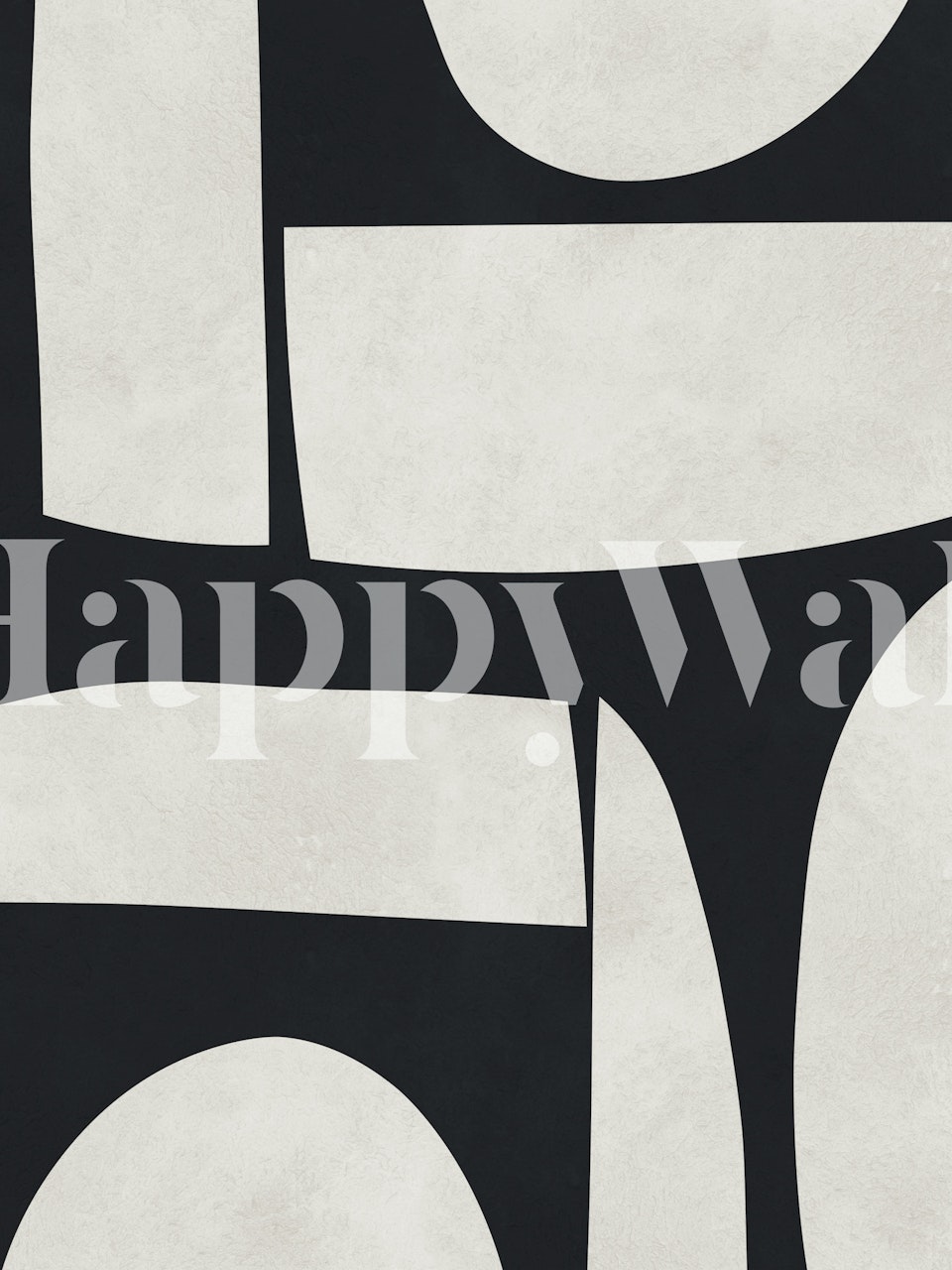 Monochrome abstract shapes in black and white wallpaper