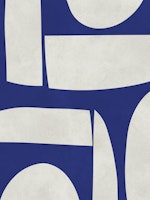 Blue Abstract Shapes Decor ταπετσαρία