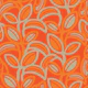 Leaf Laugh Love Groovy Retro Leaves Orange