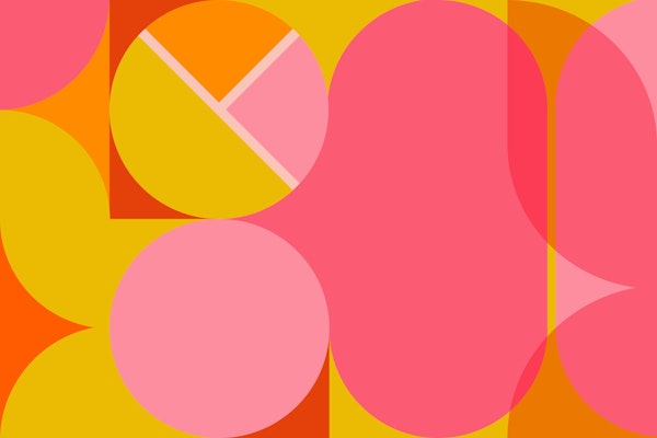 Vibrant Geometric Mid-Century