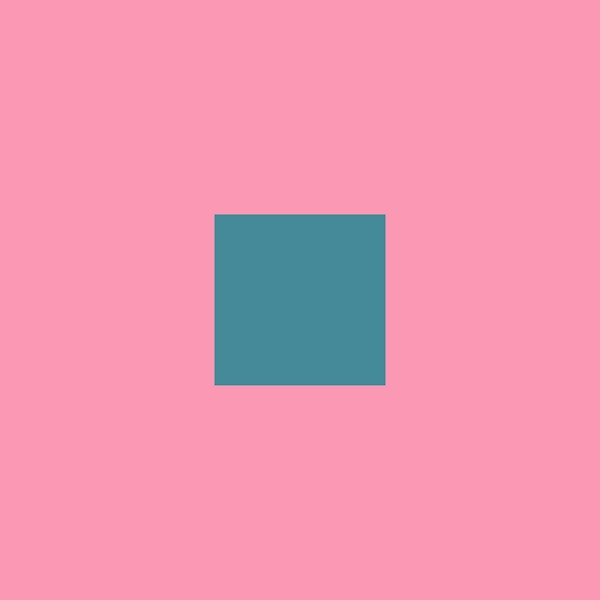 Minimalist Pink and Teal Square Pattern