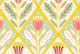diamond florals on yellow small