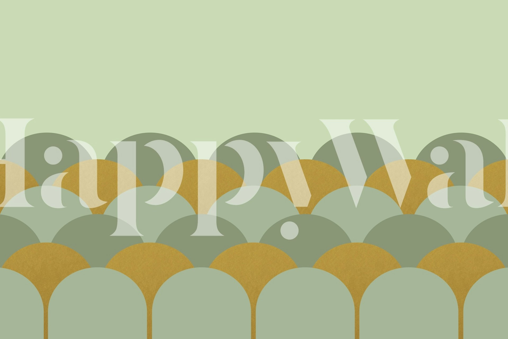 Retro Curves Chic wallpaper design