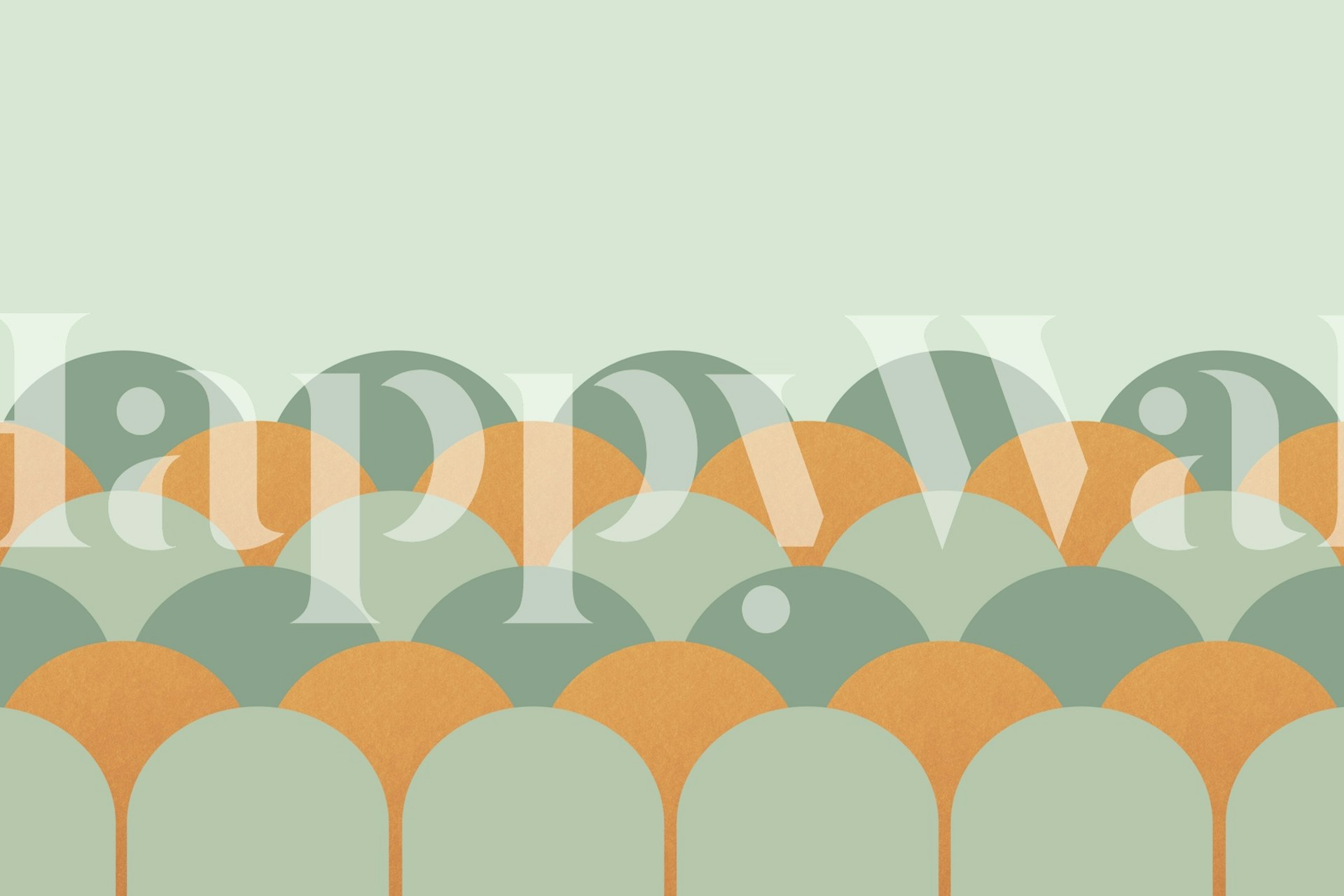 Retro Curves Chic tapetdesign