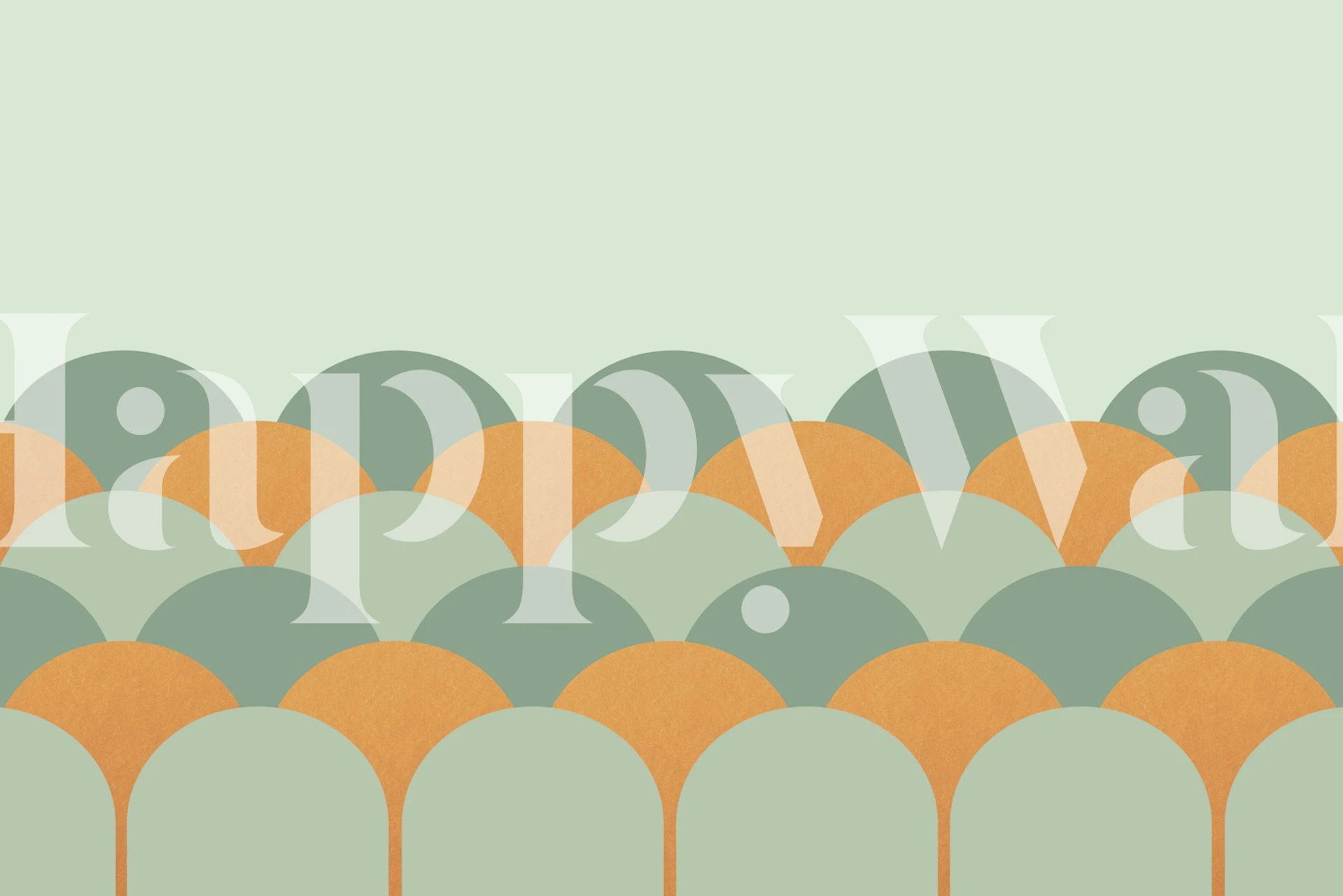 Design della carta da parati Retro Curves Chic