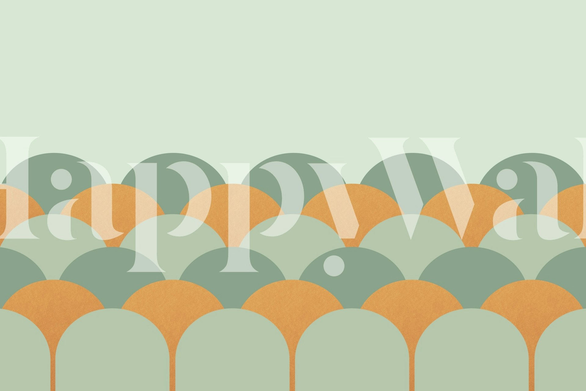 Retro Curves Chic wallpaper design