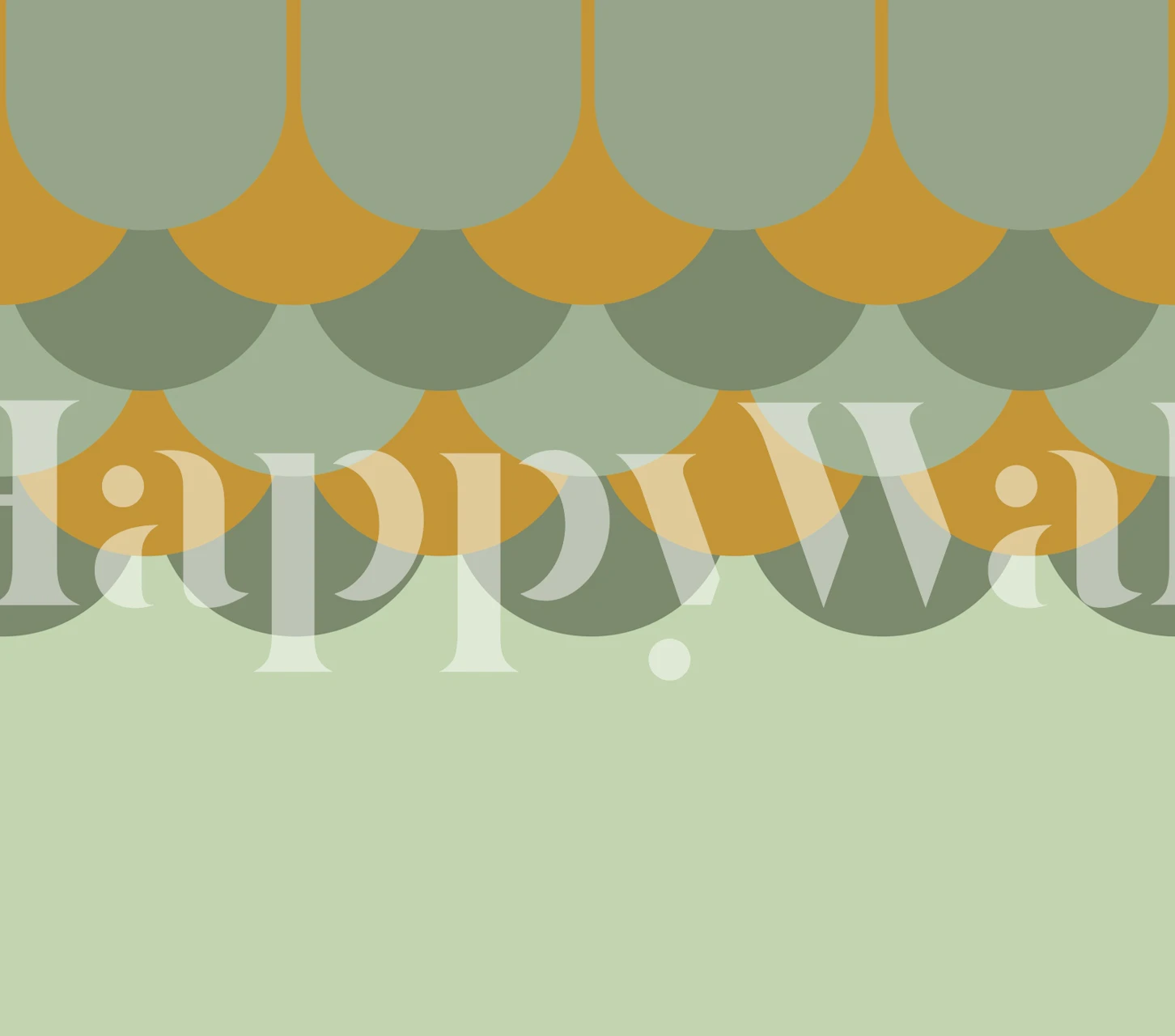 Papel de parede Retro Scales Charm em um quarto