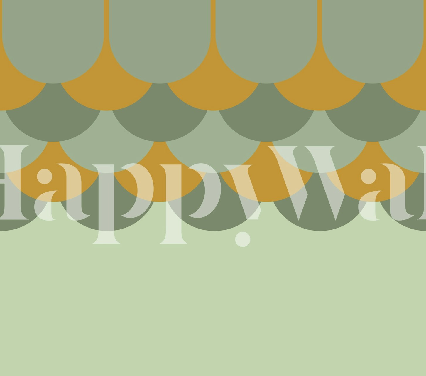 Papel de parede Retro Scales Charm em um quarto