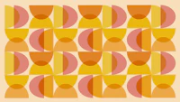 Retro Sun Swirls Art tapet