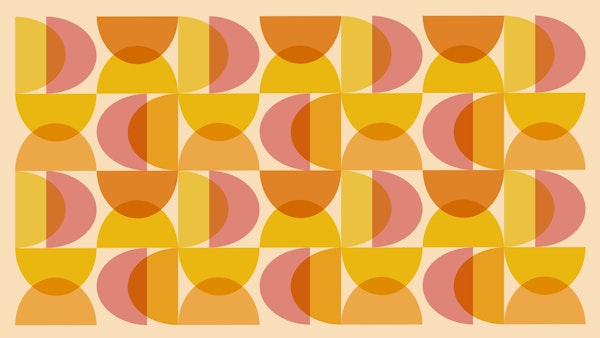 Retro Sun Swirls Art