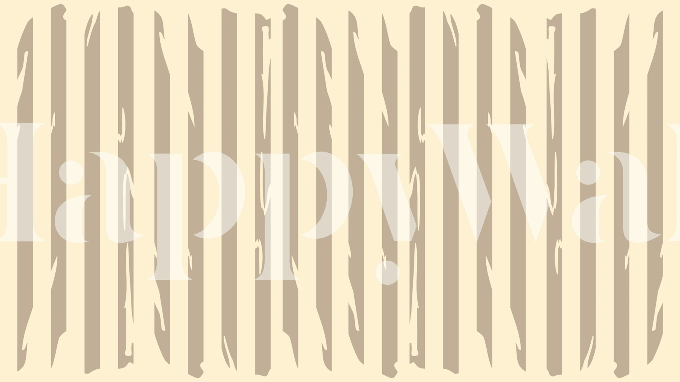 Papel de parede Beige Abstract Stripes em um quarto