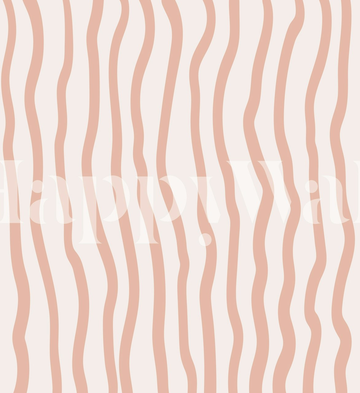 Chic Wavy Elegance wallpaper in a modern room