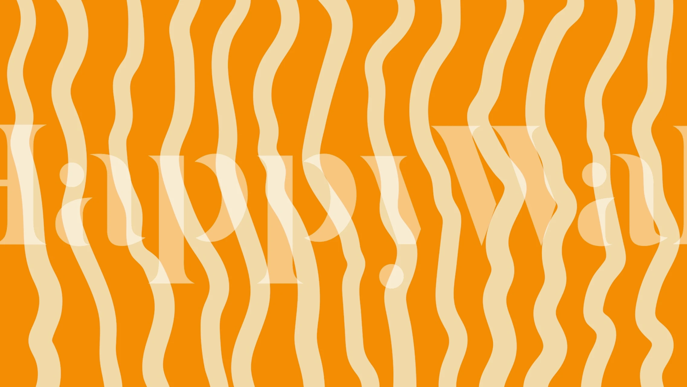 Amber Waves Abstract wallpaper in a room