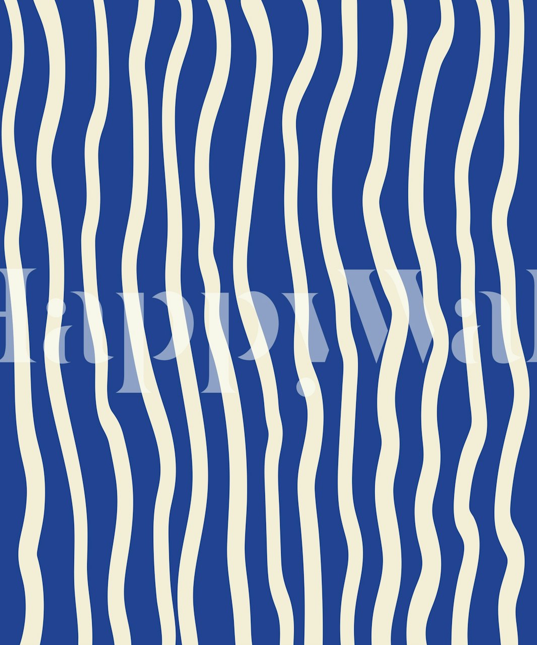 Tapeta Vibrant Wavy Bliss u sobi