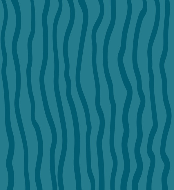 Swaying Teal Stripes