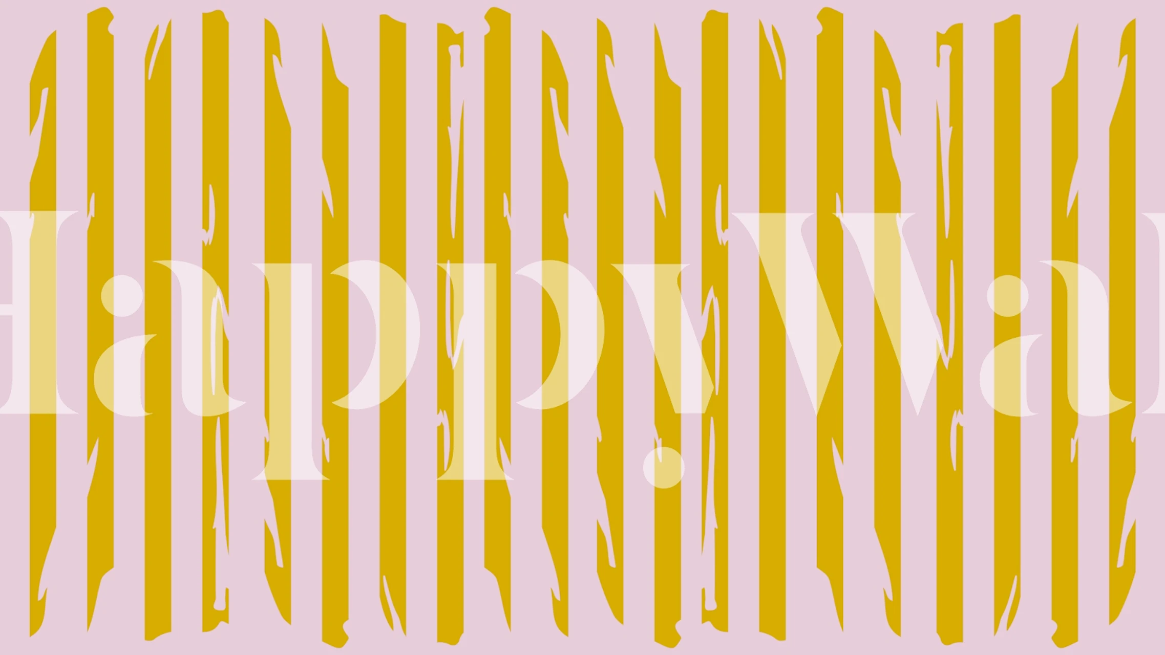 Gold stripes on pink background wallpaper