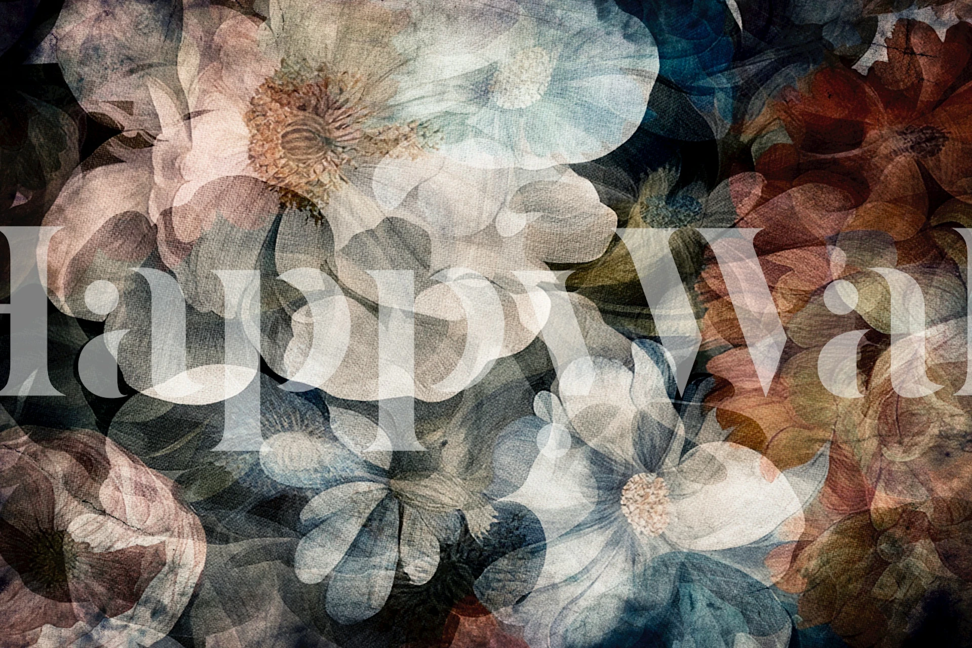 Blooming Shadowplay wallpaper in a room