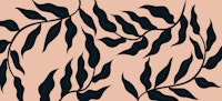 Modern Leaf Silhouette wallpaper